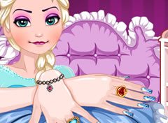 Frozen Elsa na Manicure