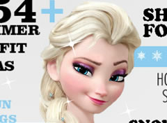 Frozen Elsa na Revista Famosa