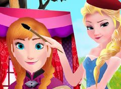 Frozen Elsa Pintando um Quadro da Anna