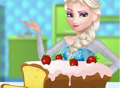 Frozen Elsa Preparando um Bolo