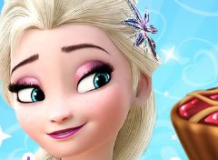 Frozen Elsa Preparando uma Torta