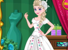 Frozen Elsa Vestido de Noiva