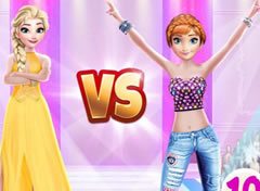 Frozen Elsa vs Anna - jogos online de menina