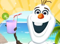 Frozen Olaf Preparando Suco