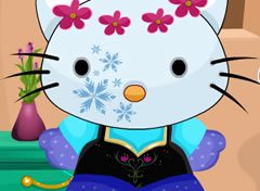 Hello Kitty com Look do Frozen