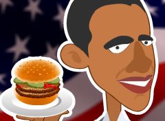 Lanchonete de Hambúrguer do Obama