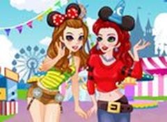 Meninas na Disneylândia