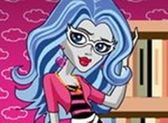 Monster High - Vestir Ghoulia para Estudar - jogos online de menina