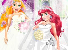 Noivas Rapunzel e Ariel