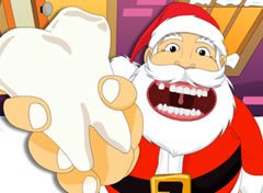 Papai Noel com Problemas nos Dentes no Natal