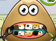 Pou Bichinho Virtual no Dentista - jogos online de menina