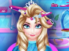 Princesa Elsa no Salão de Beleza
