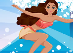 Princesa Moana Acidente no Surf