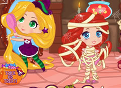 Princesas Chibi no Halloween