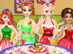 Princesas da Disney Ceia de Natal