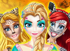 Princesas da Disney Pintura de Rosto