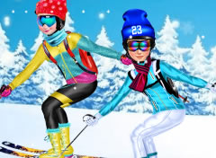Princesas Esquiando