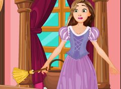 Rapunzel Arrumando a Casa