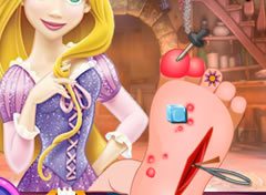 Rapunzel com o Pé Machucado