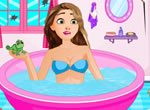 Rapunzel Limpando o Banheiro