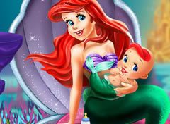 Jogue Ariel grávida: bem-vindo bebê, um jogo de Grávida