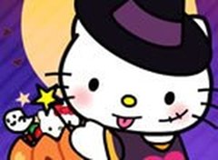 Vista Hello Kitty para o Halloween